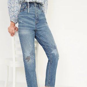Old Navy High-Waisted Patchwork Jeans